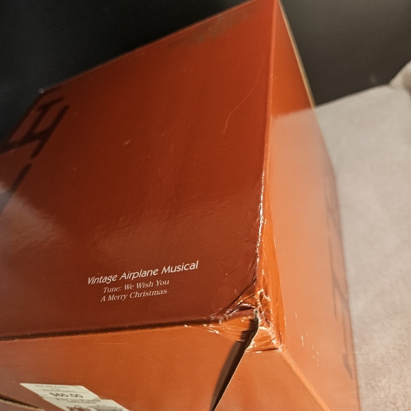 Fitz and Floyd Christmas Santa In Plane Figurine Music Box Holiday Musicals - Picture 16 of 16